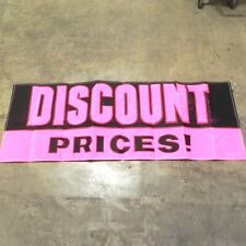 1950's 60's GM USED CAR LOT DISCOUNT BANNER DISPLAY PROMO SIGN 96