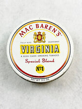 VINTAGE MAC BAREN'S VIRGINIA No. 1 SMOKING TOBACCO TIN - EMPTY  picture