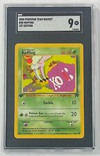 Koffing Pokemon 2000 SGC 9 Team Rocket 1st Edition 58/82 Graded Single Card picture