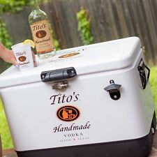 Tito's Handmade Vodka Classic 54 Quart Cooler w/bottle opener Unused new in Box picture