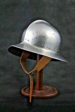 18 Gauge Steel Medieval Blackened Kettle Helmet Best Quality Costume picture