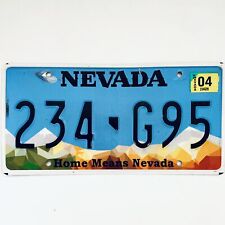  United States Nevada Home Means Nevada Passenger License Plate 234 G95 picture