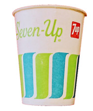 7up Soda Pop Seven-Up Vintage NOS Unused 7-UP Collectible Wax Drinking Cup 7UP picture