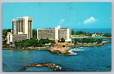 The Caribe Hilton San Juan Puerto Rico Vintage Postcard c1972 picture