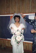 Beautiful Bride FOUND PHOTO Color WEDDING Original Snapshot VINTAGE 26 44 B picture