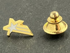 Vintage Lockheed Action Star Logo Lapel Pin Gold, White Fill New Old Stock picture