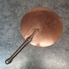 Rare French Copper Splash Lid Cover Tin Lining For 11.8 inch Pot Pan AP173 picture