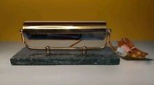 Vintage ART DECO Bankers Piano Brass & Marble Desk Lamp 12