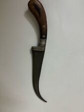 1912 Rosewood Antique Tulwar Dagger with Rare | Vintage Wootz Damascus picture