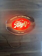 Vintage 40s Lighted Hat Blatz Milwaukees First Bottled Beer Lighted Hat Sign picture