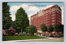 Tulsa OK-Oklahoma, The Ambassador, Antique, Vintage Souvenir Postcard picture