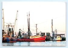 Ships in the Gateway to the Bay Kemah TX Postcard picture