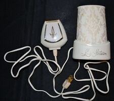 Vtg Late 1960s Lady Sunbeam Electric Razor - Legs & Arms White Stand Case Works picture