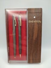 VTG Sterling Silver Sheaffer Ballpoint Pen and Mech. Pencil Set. Personalized  picture