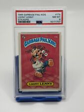 1985 Garbage Pail Kids GPK Glossy Psa 8 LOONEY LENNY 17b NM-MT Mint OS1 Series 1 picture