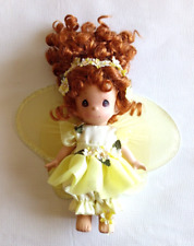 Limited Ed Precious Moments Fairy of Friendship Baby Doll Yellow Dress Red Hair picture