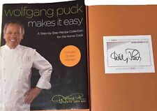 Signed Wolfgang Puck Cook Book Make It Easy Hardcover HC DJ Chef Cooking picture