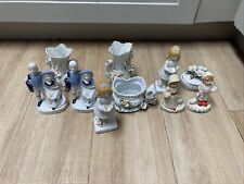 Porcelain Huge Lot Of Figurines 10 Pieces picture