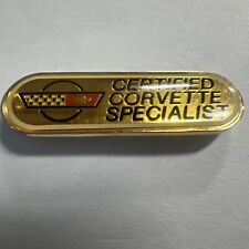 Certified Corvette Specialist Lapel Pin C4 Vintage 1984 picture