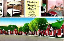 Frederick MD-Maryland, Barbara Fritchie Cabins, Vintage Postcard picture