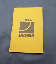 Vintage 1978 RBA Seed Co. HYBRID selection Guide Notes  Booklet, Olivia, MN picture