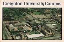 Omaha NE Nebraska, Creighton University Campus, Aerial View, Vintage Postcard picture