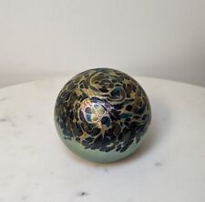 Robert Held Art Glass Paperweight Signed Original Sticker Iridescent Large 3in picture
