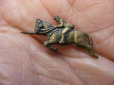 Vintage Equestrian Horse Racing or Polo Rider Very Tiny Pin picture