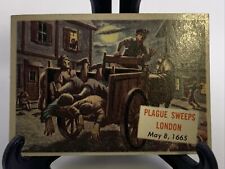 1954 Topps Scoop Card #119 Plague Sweeps London picture