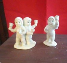 Snowbabies Miniatures Pewter ~ LET'S ALL CHIME IN (Set of 2) ~ In Box picture