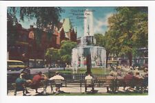Gore Park Fountain Hamilton Ontario Canada Linen Postcard picture