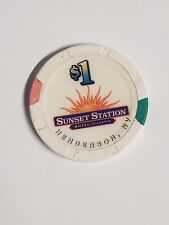 1.00 Chip from the Sunset Station Casino Henderson Nevada  picture