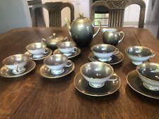 Rare Furstenberg Germany Art Deco Demitasse Mocha Coffee Tea Set picture