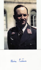 Luftwaffe General Heinrich Trettner ELITE Condor Legion, 2 Knights Cross SIGNED picture
