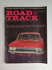 Road & Track November 1960 Chevy Corvair - 1929 Mercedes-Benz 38/250 SSk -723B picture