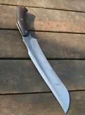 BEAUTIFUL CUSTOM HANDMADE 19'' HIGH CARBON STEEL HUNTING BOWIE WITH SHEATH picture