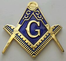 Freemason Masonic cut-out car emblem in gold  picture