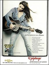 Gretchen Wilson 2005 Epiphone Custom Masterbilt EF-500 RA acoustic guitar ad picture