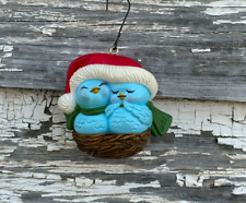 1982 AVON'S NESTLED TOGETHER Little Snugglers Keepsake Ornament in Box picture