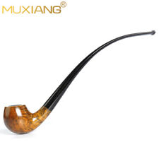 Briar Long Stem Churchwarden Pipe 9mm Handmade Wood Gandalf Reading Tobacco Pipe picture