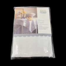 Vtg Martha Stewart Woven Pique Table Overlay 36” square Cotton Polyester Blend picture