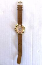 VINTAGE DISNEY SNOW WHITE DOPEY TIMEX WRISTWATCH LEATHER BAND picture
