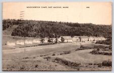 1949 Meadowbrook Camps East Machias Maine ME Campsite Adventure Posted Postcard picture