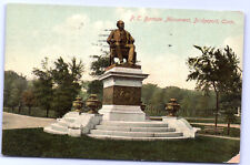 Postcard CT P. T. Barnum Monument Bridgeport Connecticut c.1910's N5 picture
