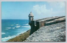 Postcard Sentry Box In The Old Fort El Morro San Juan Puerto Rico picture