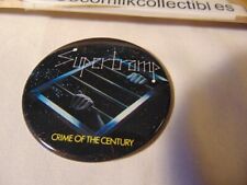 Vintage 1974 Pin Back Button Supertramp Crime of the Century Music Rock 2 1/2