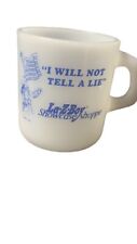 Vintage La-z-boy Advertising Milk Glass Coffee Mug picture