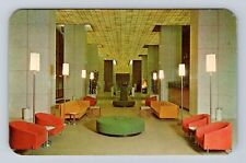 Denver CO-Colorado, Denver Hilton Hotel Lobby, Advertising, Vintage Postcard picture