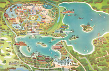 Walt Disney World Magic Kingdom Contemporary Polynesian Map Illustration Poster picture