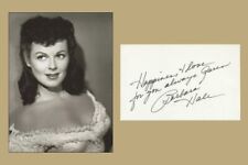 Barbara Hale (1922-2017) - Perry Mason - Signed card + Photo - 80s - COA picture